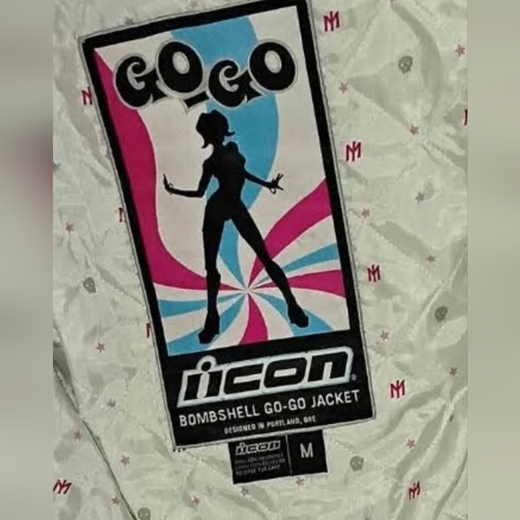 ICON White and Teal Jacket - Picture 4 of 4